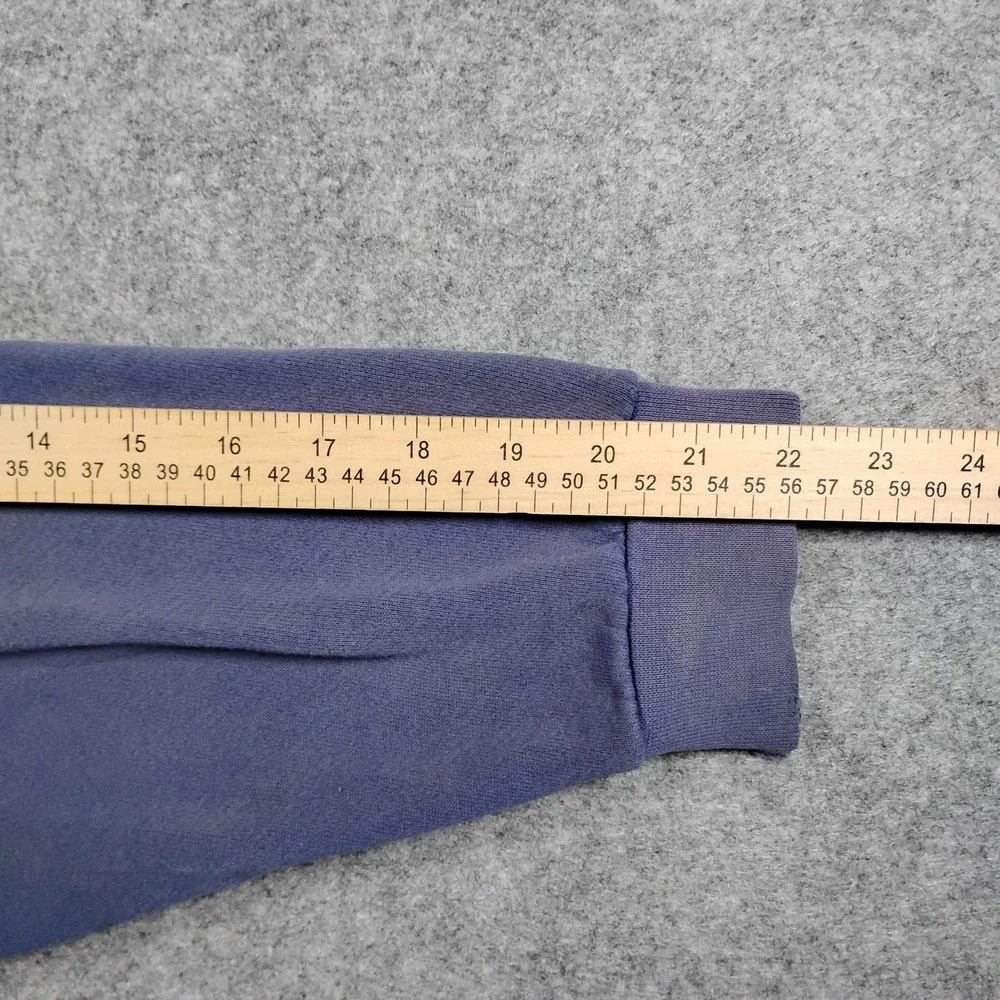 Vintage Nike Swoosh Crewneck Sweatshirt XL Blue Made‎ in USA 90s Distressed